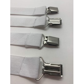 FRESH IDEAS Levinsohn Mattress Clips – Easy to Use Holders Adjustable to Fit Bedding Accessories, 4-Pack