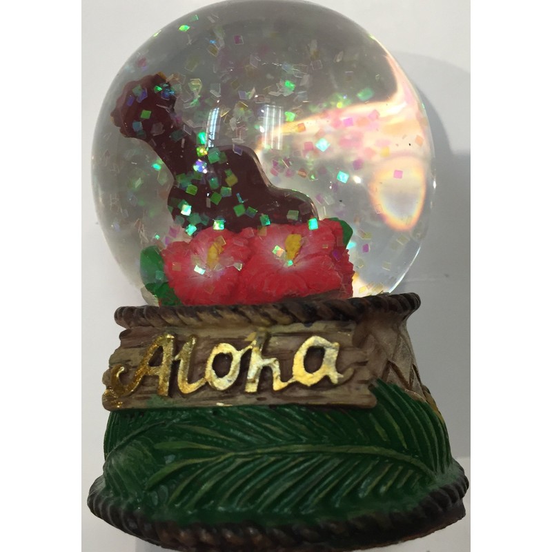 Snow Globe Ukulele Hawaiian Design 3 inches