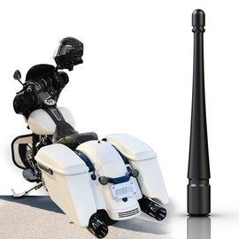 aftid - 4 Inch Aluminum Short Antenna Compatible with 2015-2024 Challenger/Chieftain/Pursuit/Roadmaster Motorcycles/Car Wash Proof