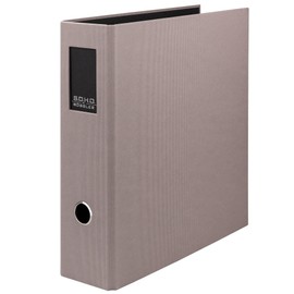 Rössler 1317452499 - S.O.H.O. Folder DIN A4 with spine label, spine width 85 mm, taupe, 1 piece