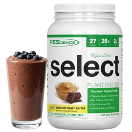 PEScience PEScience Select Vegan Plant Based Protein Powder, Chocolate Peanut Butter, 27 Serving, Premium Pea and Brown Rice Blend