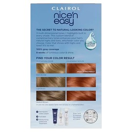 Clairol Nice'n Easy Permanent Hair Dye, 7R Lighest Auburn Hair Color, Pack of 1