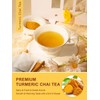 TeeLux Turmeric Chai Tea, Turmeric Tea with Licorice, Cinnamon, Ginger