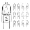 TAIYALOO G8 Halogen Light Bulbs 20W Dimmable 120V G8 Base