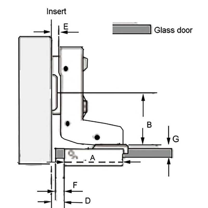 Dia 1"/26mm Hole Euro Hydraulic Soft Close Hinge for Cabinet