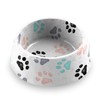 Abode Homewares Retro Paw Print 2.5 Cup Durable Melamine Pet