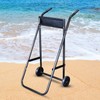 Outboard Boat Motor Stand,Folding Engine Stand Carrier Cart Dolly Storage