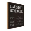 vianmo Holzschild 30x20 cm laundry schedule sort tody wash Deko