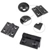 Pack of 4 Metal Hinge, Black Folding Hinge, Door Hinges,
