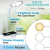 OttLite Good Housekeeping Circular LED Desk Lamp with Wireless Charging