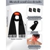 Cutecrop 3 Pcs USB Heated Hat Scarf Gloves Set for