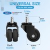 Nefish Office Chair Caster Wheels 2 Inch, 11mm, Heavy Duty