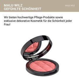 Malu Wilz Satin Glow Blusher Nr.1 Fresh Morning Glow, 10g - Leichtes, seidig zartes Rouge Puder Makeup - Blush Powder für strahlenden Teint & Wangenpartien
