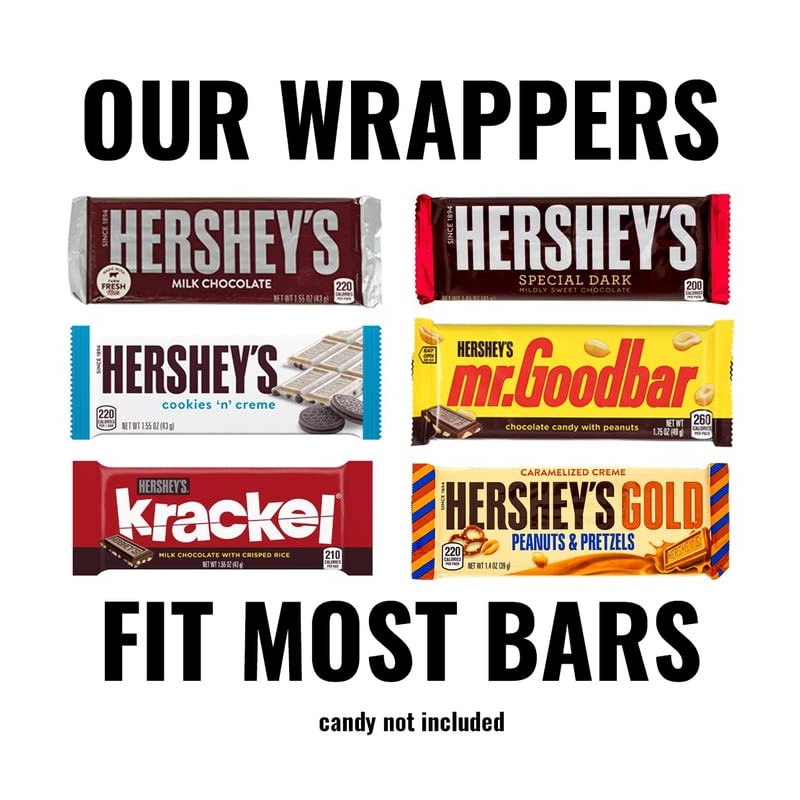 24ct 70th Birthday Party Favors Custom Wrappers for Chocolate Bars