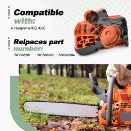 Chain Brake Assembly Clutch Cover Compatible with Husqvarna 435 435E Replace 536329204