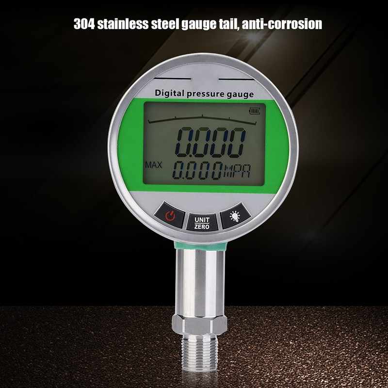 01.6MPA Digital Stainless Steel Hydraulic Pressure Gauge with M20*1.5 Connector