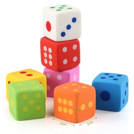 Kesote Gomma per Cancellare Matita Gomma a Forma di Dado Gomma da Cancellare di Multicolore Regalino per Bambini, Set di 24