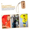 Rain Umbrella Grip Handle Wooden Umbrella Handle Folding Umbrella Handle