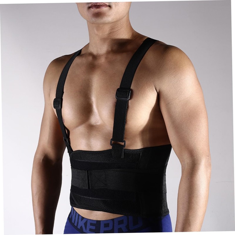 Healvian 2pcs Adjustable Elastic Back Support Belt for Lumbar Lightweight