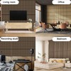 TRAIN2 ART 4 Pcs Acoustic Wood Slat Wall Panels, 3D