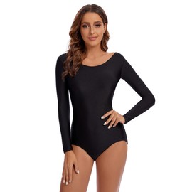 OVIGILY Women's Long Sleeve Leotard Ballet Dance Costumes