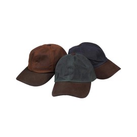 Hoggs of Fife Waxed Baseball Cap Brown One Size Brown