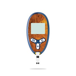 MightySkins Skin Compatible with Abbott Freestyle Lite - Textured Gold | Protective, Durable, and Unique Vinyl Decal wrap Cover | Easy to Apply, Remove, and Change Styles | Made in The USA