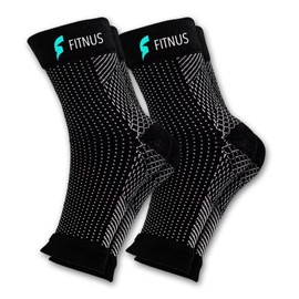 Compression Socks by Fitnus | Ankle Support and Swelling Relief for Men and Women (2 Pack)
