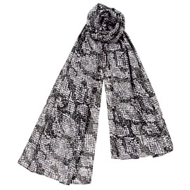 Hitoto Yamamoto Shoten TOIRO Gauze Square Python B Black [1884-B] UV Care Treatment, Simple, Modern, Made in Japan