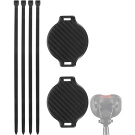 TPZORJX 1 x Bicycle Mount for the Saddle Hidden Bicycle Mount Black Anti-Theft Universal Holder with 4 Cable Ties for Airtag Bicycle GPS Tracker Anti-Theft Protection
