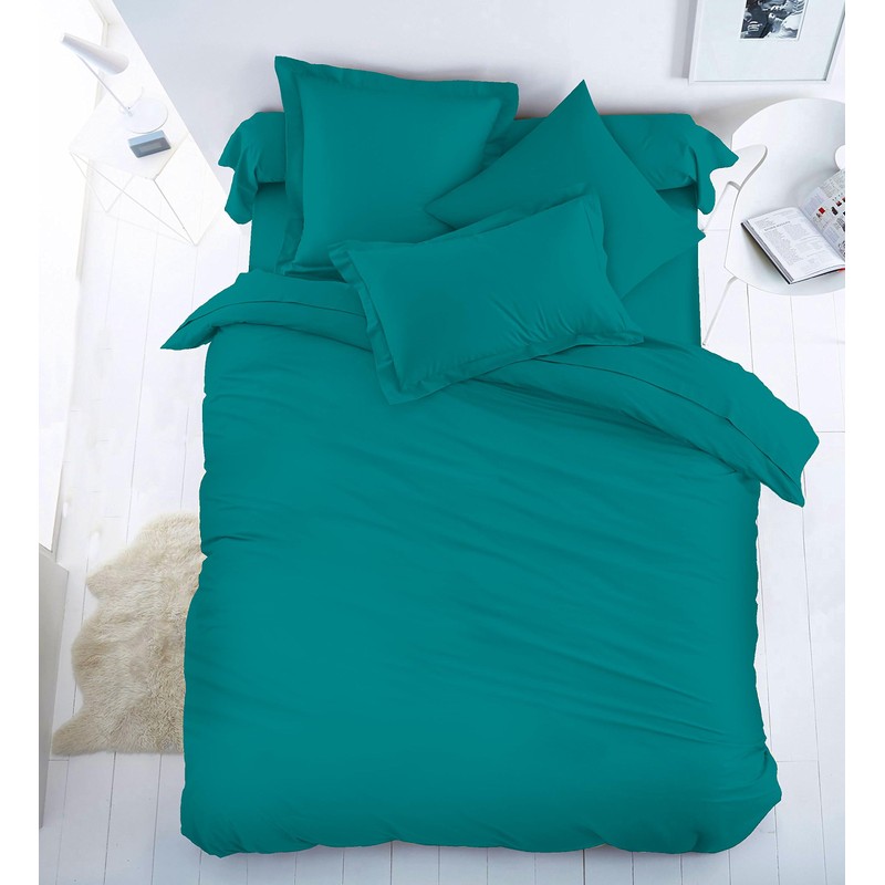 Lyra Linens Pair of Housewife Pillowcases 50x75cm – Plain Dyed