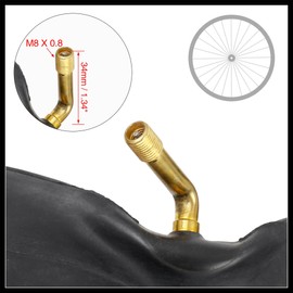 Hihaha 14 Inch Bike Inner Tube 14x2.125 Bent US Valve Bicycle Inner Tube Durable Material