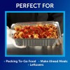 Reynolds To-Go Aluminum Pans with Lids, 8x5.375x1.75 Inch, 20 Count