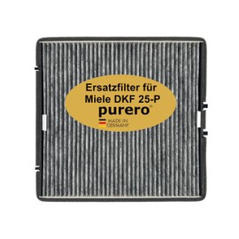 purero® Activated Carbon Filter, Replacement Filter for Miele DKF 25-P, for Optimal Odour Separation, Activated Carbon Filter in Manufacturer Quality, Made in Germany