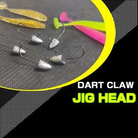 AMYSPORTS Freshwater Sharp Jig Head Hook Saltwater Tackle Jigs Hooks Fishing Bass Trout Jig Head Hook 25pcs 1/32oz