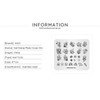 Rolabling Nail Stamping Plate Cute Stainless Steel Nail Printing Plate