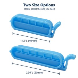 Peritoneal Bag Clamps, Med Tubing Closure Stabilization Device Holders Sealing Clips, 10 Pcs, 1.57"L(40mm)