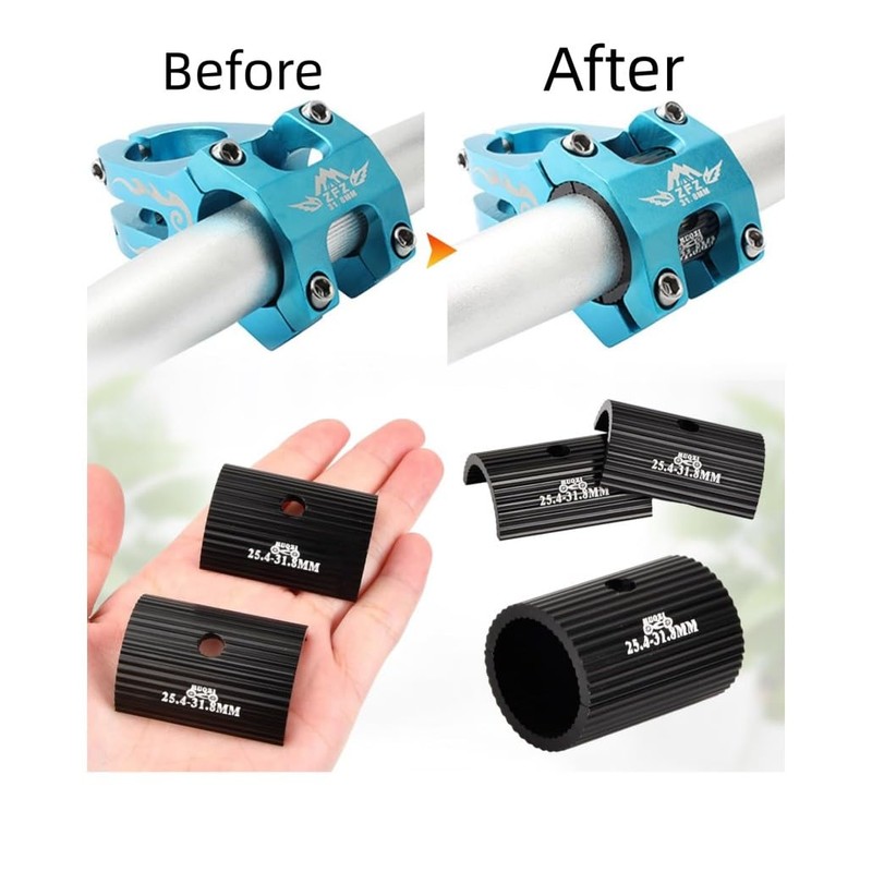 Lohill Bicycle Handlebar Shim Spacer, Bike Stem Shims, Universal Bicycle