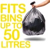 Tidyz 3 X Extra Strong Heavy Duty 20 Black Refuse