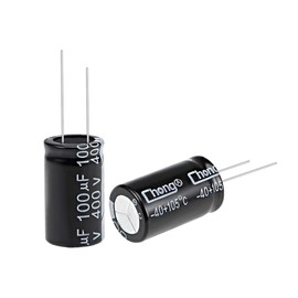 uxcell 100uF 400V Capacitor, Aluminum Electrolytic Capacitors 105C High Temp 8pcs