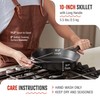 Victoria 10-Inch Cast Iron Skillet, Pre-Seasoned Cast-Iron Frying Pan with