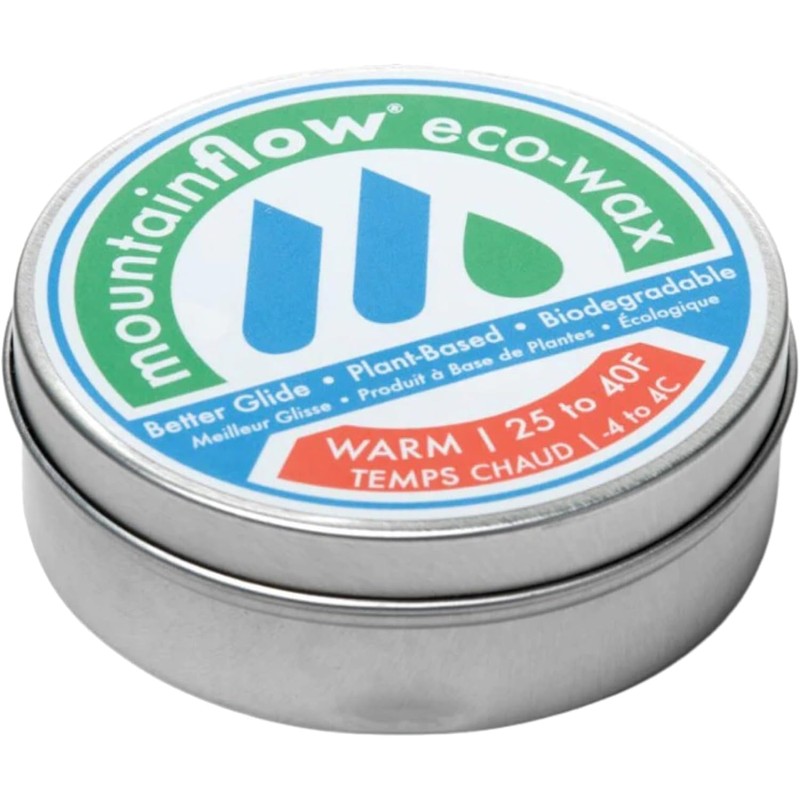 mountainFLOW Plant-Based, Biodegradable, Petroleum Free Ski/Snowboard Hot Rub-On Quick Wax,