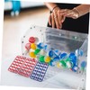 SUPVOX 1 Set Portable Lotto Ball Machine with Raffle Balls