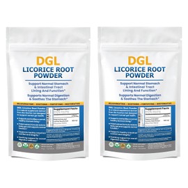 DGL Licorice Extract Powder Digestive Restoration Leaky Gut Repair 2-Pack