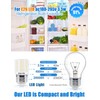 wossluck Refrigerator Light Bulb KEI D34L AC 100-265V 3.5W for