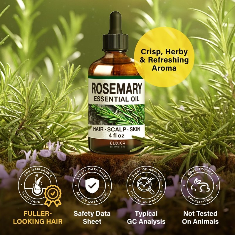 KUKKA essential oils Rosemary Oil for Hair – Huge 4