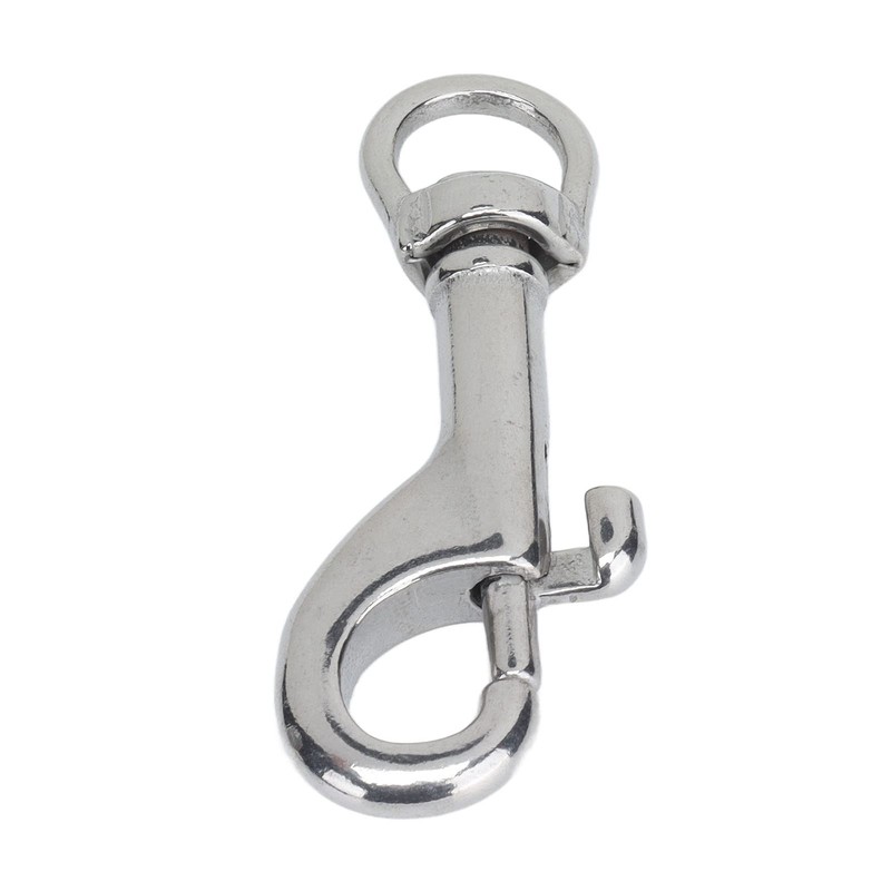 Single Ended Swivel Snap Hooks, 316 Stainless Steel Swivel Eye
