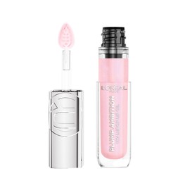 L'Oréal Paris Plump Ambition Lip Oil, Brillo Labial Efecto Voluminizador con Ácido Hialurónico, Hidratación Intensa para tus Labios, Tono Cristal Clear, 5 ml
