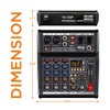 Pyle Professional DJ Audio Mixer Controller - 4-Channel DJ Controller