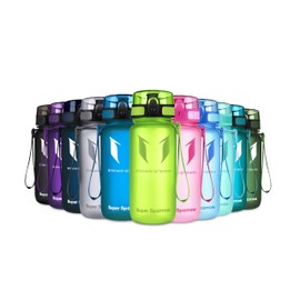 Super Sparrow Sports Water Bottle - 350ml - Non-Toxic BPA Free & Eco-Friendly Tritan Co-Polyester Plastic - For Running, Gym, Yoga, Outdoors and Camping